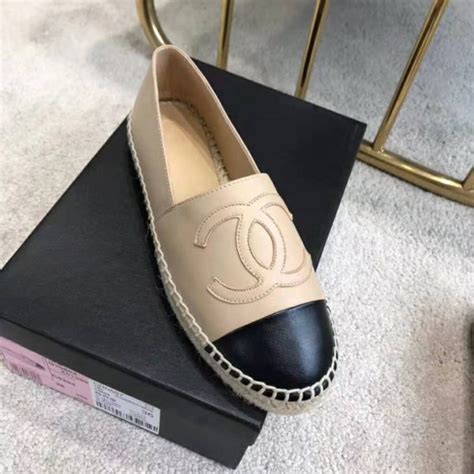 chanel espadrilles leather beige|Chanel espadrilles size chart.